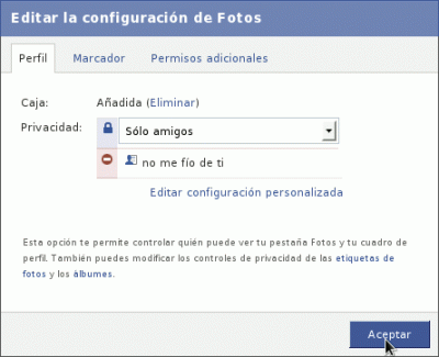 Editar la configuración de Fotos