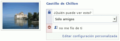 Privacidad concreta de un álbum