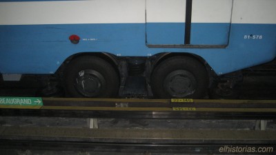 Neumáticos. Metro de Montreal